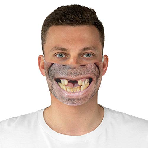 Adultes Drôle_Masque, avec Boucle de Réglage, Réutilisable, wuayi Unisexe Lavable Loisirs_Tissu, Mode 3D Stéréo Conception, Sport, Cyclisme, Camping, Fête, Pratique, Extensible, Ajustable Cover