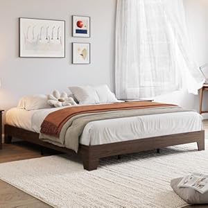 GarveeHome King Nature Platform Bed...