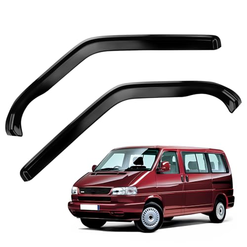 Windabweiser für Fenster Ersatz für VW T4 1990-2003, Set mit 2 Schwarz Windabweisern zum Aufkleben, Wind und Regenabweiser für Seitenfenster