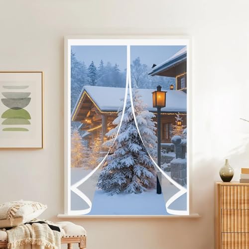 Rideau thermique isolant 123x123 imperméable et store de fenêtre anti froid