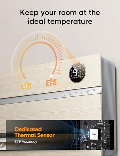 Dreo DR-HSH009S Smart Wall Heater, Electric Space Heater For Bedroom 1500W, 120° Vertical Oscillation, Adjustable Thermostat, Remote Control, 24H Timer, Easy-Mount Heater For Indoor Use thumb #5