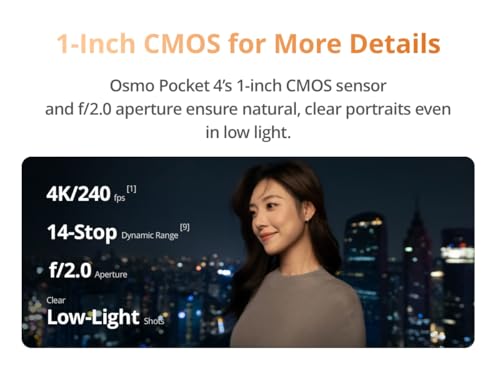Image of DJI Osmo Pocket 4 Creator Combo 3-Axis Gimbal Camera with 4K Video, AI Tracking, Wireless Mic, Touchscreen Display, Stabilized Vlogging Camera for YouTube, Travel & Content Creation
