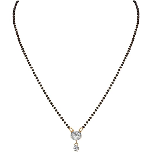 American Diamond Single Stone Mangalsutra