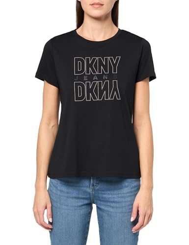Image of DKNY Women's Short Sleeve V-Neck Mesh Ruched Knit Top