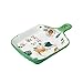 Produktbild RXL Wunderschönen Nette kreativer Haushalt Keramik Einhand-Backen-Wannen-Quadrat Obstteller Frühstücksteller Bequemlichkeit (Color : Green)