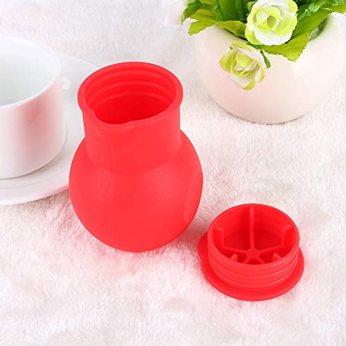 Olla para derretir chocolate de silicona roja miniatura 3