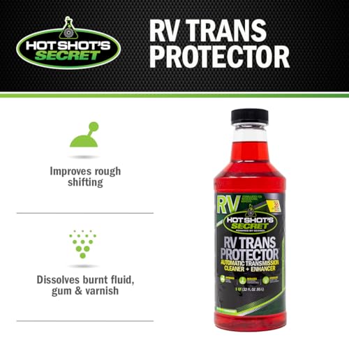 Image of Hot Shot's Secret RV Trans Protector 32 oz - Treats 20 Quarts - Automatic Transmission Cleaner + Enhancer, Improves Shifting and Reduces Heat