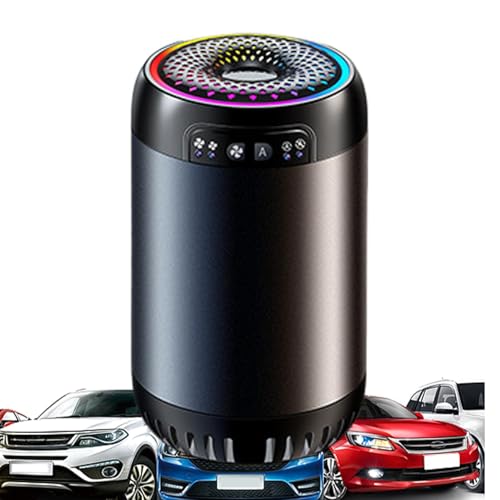 Difusor de aromaterapia para coche, ambientador de aire con luz - Difusor de aromaterapia LED inteligente | Fragancia de vehículo con ligero aroma a coche a pilas para relajarse