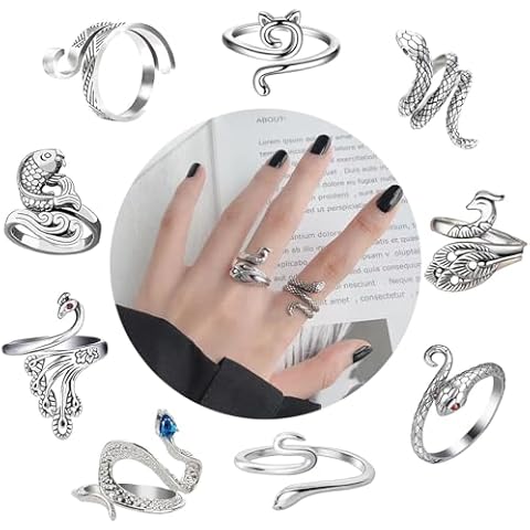 9 Pcs Crochet Ring - Adjustable Crochet Tension Ring Finger Yarn Guide Knitting Tension Rings for Crocheting Companion Ring for Women Cover