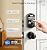 Veise Fingerprint Door Lock, Keyless Entry, Auto Lock, Electronic Keypad Deadbolt for Front Door, Biometric, Anti-Peeking Password, Easy Install, Oil Rubbed Bronze