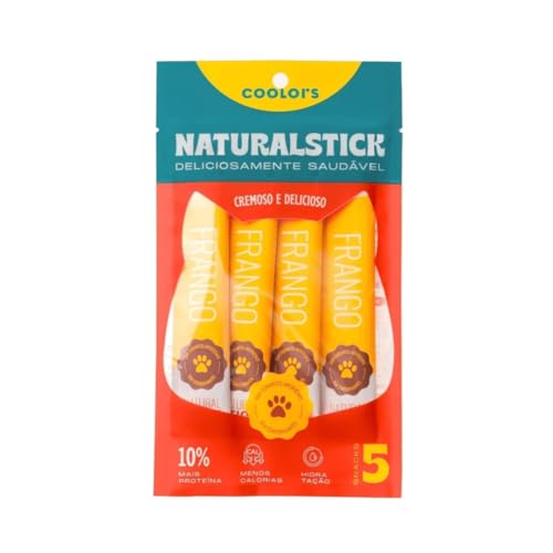 Coolors Natural Sticks Gatos - Frango - 5 Sticks de 15g