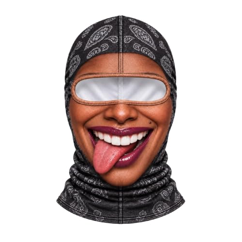 Funny Ski Mask Realistic Full Face Balaclava Old Man Ski Mask - image 1
