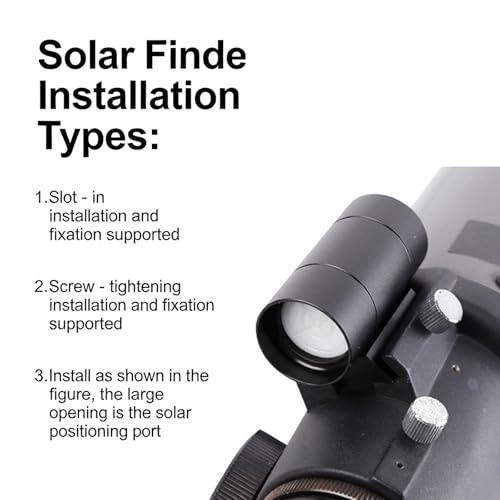 Localizadores solares de textura metálica y diseño Sun Observer 5
