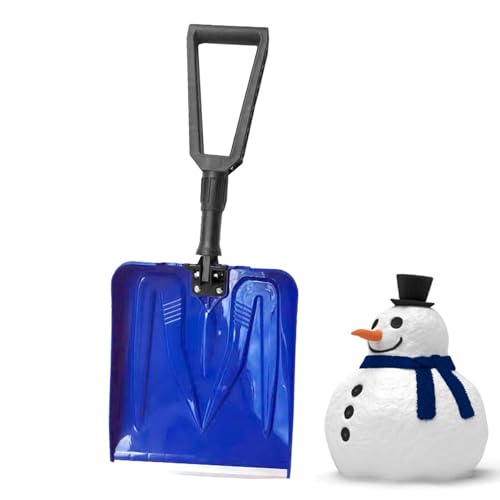 Pala de Nieve Plegable,Pala de Camping Plegable | Pala de ergonómica | Herramienta de Limpieza de Pala de alimentación Multifuncional para Acampada, jardinería, estacionamiento de Entrada
