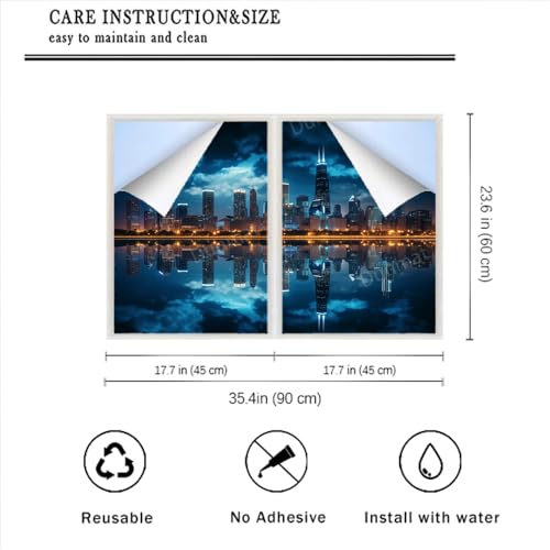 Película de privacidad para ventana 17.7x23.6 pulgadas x2 miniatura 2