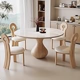 Hébergement Müses + arrangements flexibles. Accueillez sans effort vos amis et votre famille avec cette table ronde qui encourage la conversation. Son design polyvalent vous permet de réorganiser votre espace comme vous le souhaitez. Parfait pour les dîners confortables ou pour ajouter une touche d'élégance à votre bureau à domicile ou appartement de location. Un choix idéal pour les meubles de salle à manger ou la décoration de la maison.
