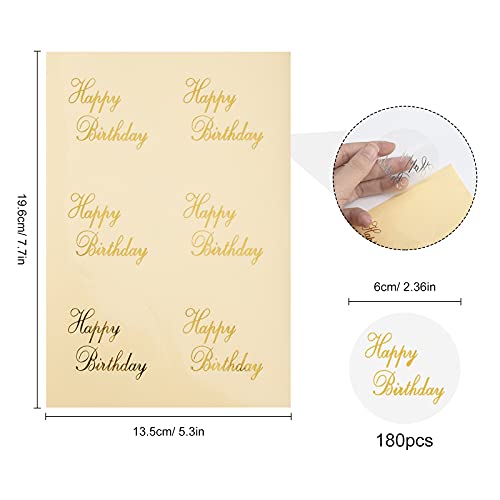 Adesivi di Buon Compleanno Adesivi per Confezione