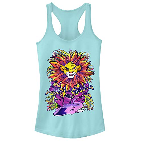 Junior's Lion King Simba Jungle Parade Racerback Tank Top - Cancun - X Lar