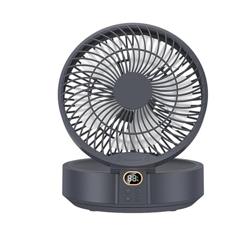 siduytin Ventilador eléctrico de pared con función de luz nocturna, lámpara de escritorio portátil, mini ventilador de carga portátil, ventilador ABS portátil, tipo+2