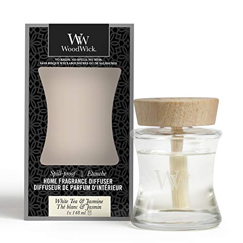 WoodWick Spill-Proof Home Fragrance Aroma Diffuser, White Tea and Jasmine, 148 ml
