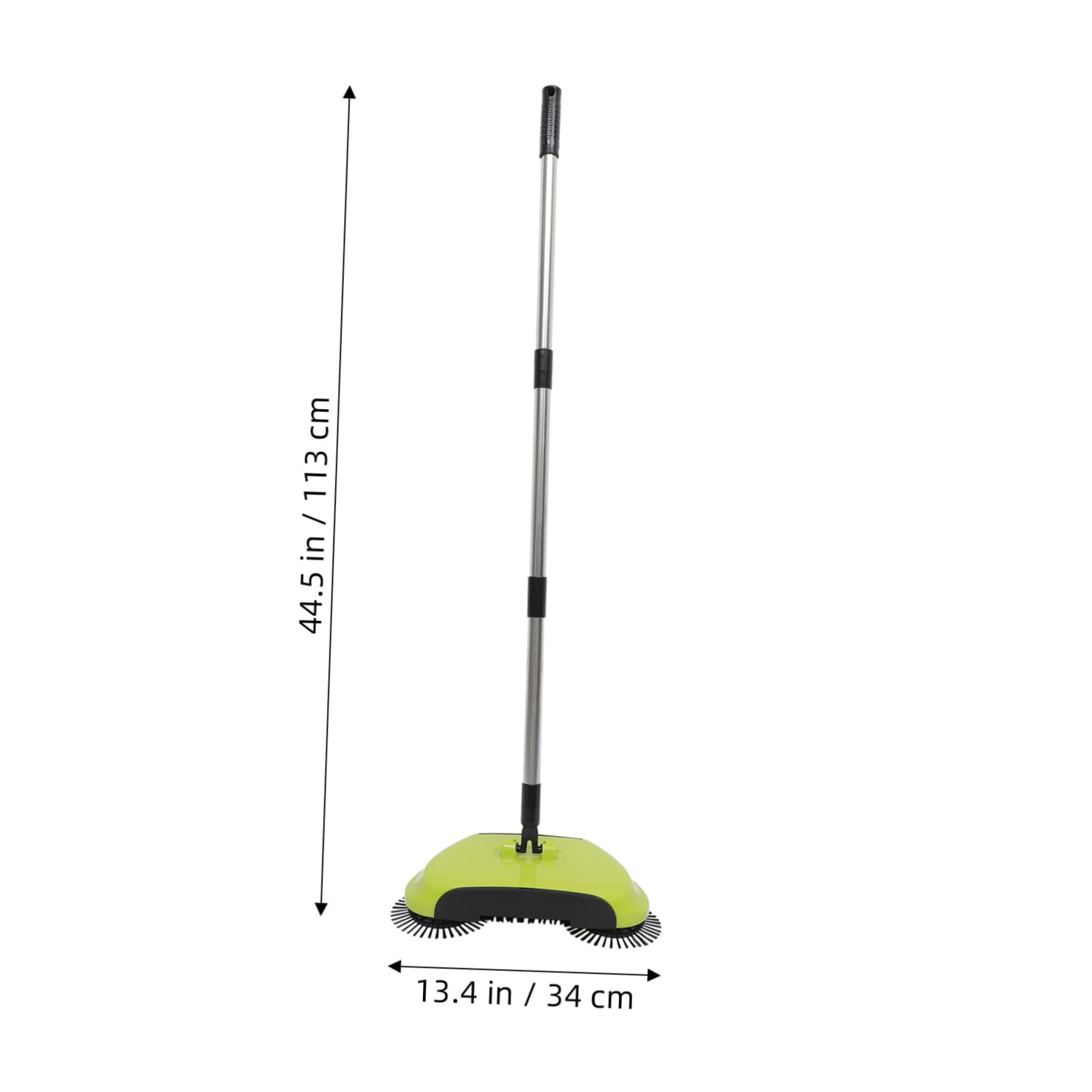 3-in-1 Schiebefeger mit 360° Drehung und Verstellbarem Griff