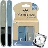 kda Mückenschutzarmbänder Uni DUO - 2 Armbänder 4 Nachfüller + GRATIS MÜCKENSCHUTZSTICKER - Sicherer Mückenschutz Moskito Insektenschutz - Outdoor Wandern Camping Sport Sommer Must Have - Taube/Salbei