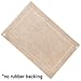 COTTON CRAFT Bath Mats - 2 Pack 100% Cotton 21x30 Inches - Ultra Absorbent - Plush 900 GSM - Banded Border Luxury Towel Rug - Step Out Tub Shower Floor Mat -Not a Bathroom Rug - Linen