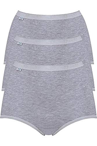 Sloggi Basic Plus Maxi 3P Slip para Mujer, Multicolor (Grey Combination), 58