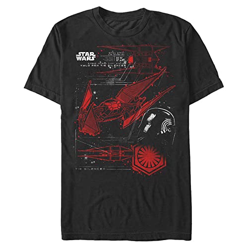 T-shirt Star Wars Silencieux à Nouer pour Homme en Coton Noir