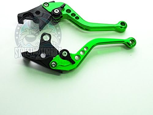 SMB moto parts Pair levers motorbike racing short adjustable YAMAHA MT-03 2006-2014 - Green