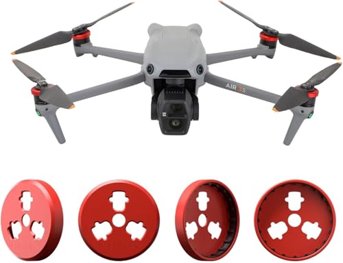 CERFFOOL Cappuccio motore per DJI AIR 3S/3/3 PRO/3 CLASSIC/3 MAVIC, custodia protettiva in alluminio, impermeabile, antigraffio, protezione antipolvere, accessorio per droni (rosso)