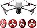 CERFFOOL Motorkappe für DJI AIR 3S/3/3 PRO/3 CLASSIC/3 MAVIC Aluminium-Schutzhülle Wasserdicht Motorabdeckung Schutzhülle Kratzfest Staubschutzschild Drohnen-Zubehör (Rot)