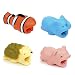 Produktbild WaackGG 4 Pcs Tier Kabel Protector Silikon iPhone Lightning Bite Aufladekabel Datenkabel Kabelbeißer Kabelschutz Ladekabel Zubehör USB Ladekabel Schmuck für iPhone iPad Samsung Huawei in Alligator