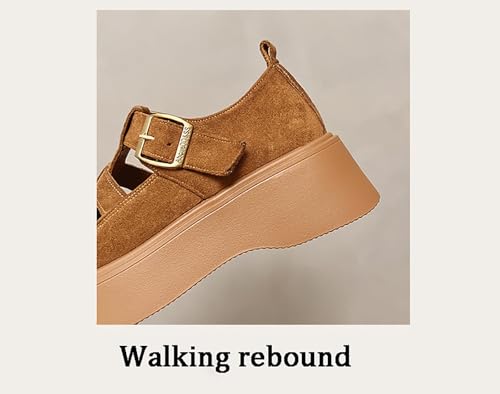 Womens Platform Chunky Heels Sandals Gladiator Ankle Strap Heels Lug Sole Summer Fisherman Shoes4