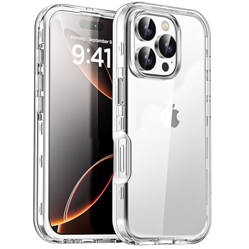 AICase for iPhone 16 Pro Max Clear Case(6.9"),Heavy Duty Drop Protection Full Body Rugged Shockproof/Dust Proof 3-Layer Military Protective Tough Durable Cover for iPhone 16 Pro Max by AICase - Used condition - US$4.99