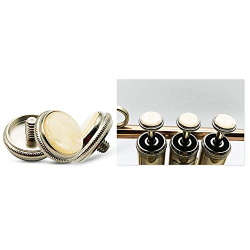 image for heyous 3pcs Trumpet Finger Buttons with Felt Washers Musical Instrumen