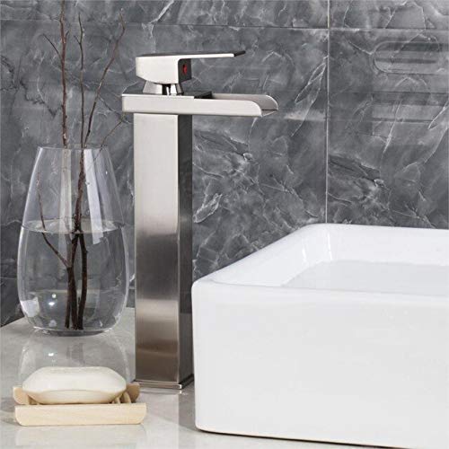 Mitigeur Cascade en laiton antique robinet lavabo salle de bain eau chaude et froide