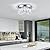 7.9 Inch Modern Mini Crystal Chandelier LED Flush Mount Ceiling Light - 16W 6000K Cool White, Round Crystal Lamp for Hallway, Kitchen, Bathroom, Bedroom, Laundry (Room) and Dining Room Lighting