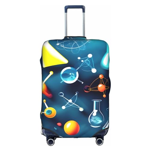 Housse de bagage anti-rayure motif scientifique pour protéger la valise XL
