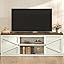 Rustic White + Honey Brown