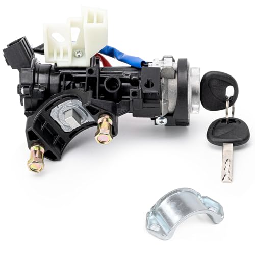 81910-B2100 Ignition Lock Switch Assembly with Keys Compatible with Kia Soul Soul EV 2014-2019, Ignition Lock Cylinder with Housing Replace# 81910B2100, 81450-34190, 81905-B2110