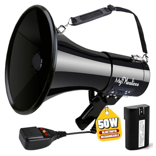 50W Bluetooth Megaphone with Siren