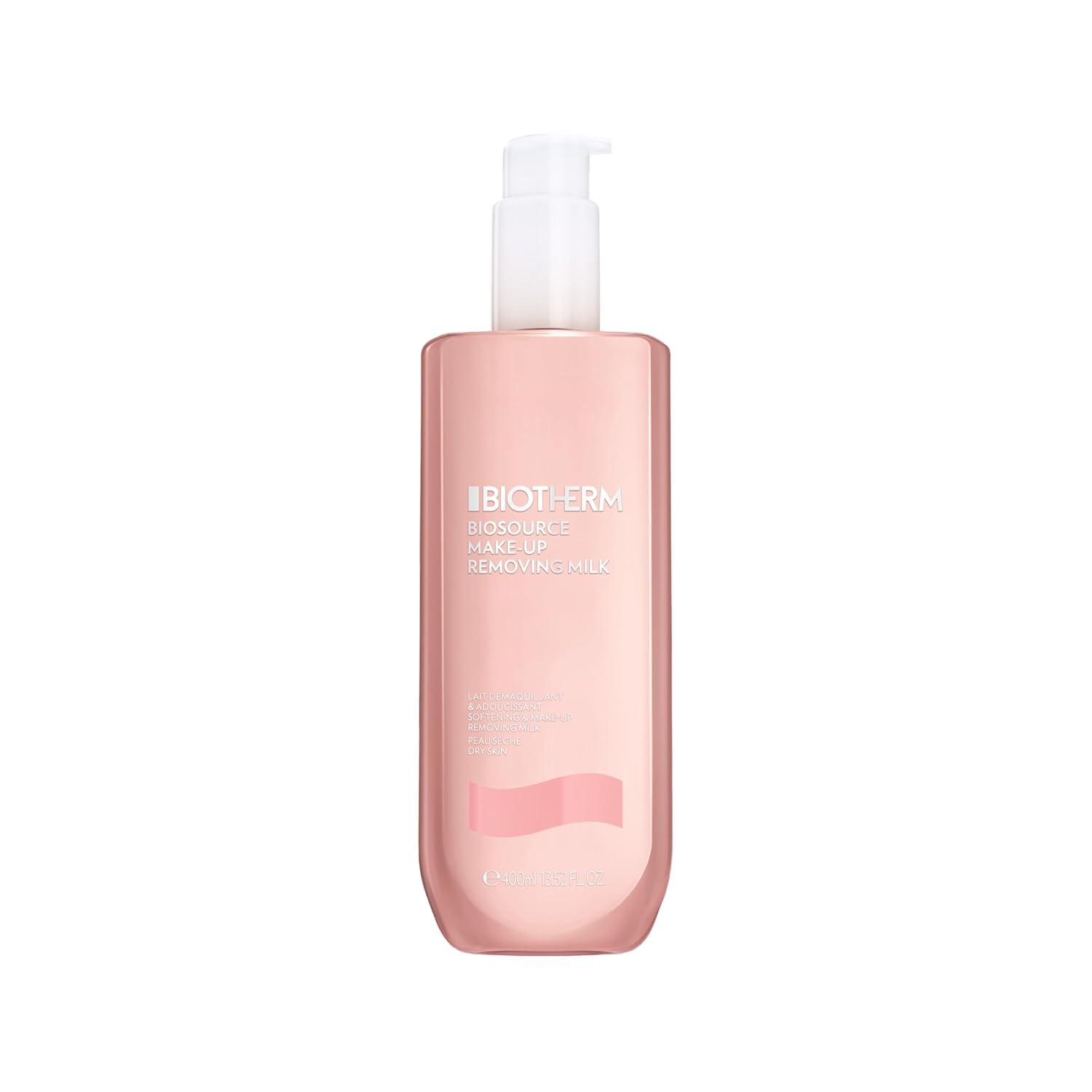 Biotherm Reinigungsmilch Biosource Lait Demaq für trockene Haut, milde Reinigungsmilch mit Life Plankton und Sheabutter, entfernt Unreinheiten und Make-up, für ein frisches Hautgefühl, 400 ml | Life Plankton, Sheabutter, entfernt Unreinheiten und Make-up,