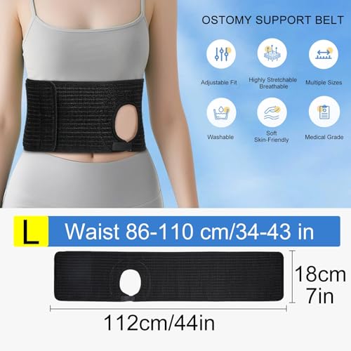 Faja lumbar ajustable para ostomía talla L miniatura 2