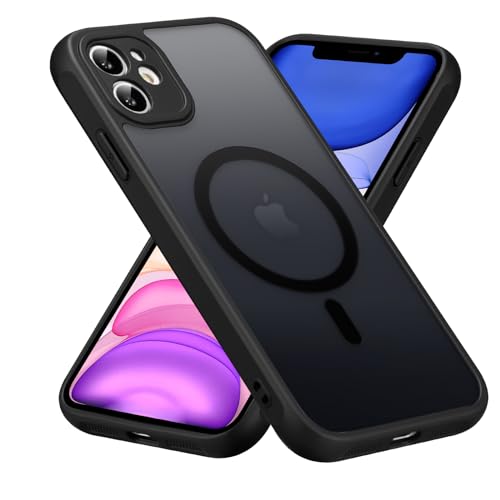 Coque iPhone 11 MagSafe antichoc avec dos PC dur givré anti-empreintes