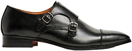 CARLOS by Carlos Santana Mens Passion Black Full Grain Calfskin Leather 8 D - Medium | Image 1