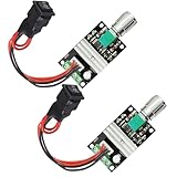 V TELESKY 2Pcs 6V 12V 24V 28V 80W PWM DC Motor Speed Controller 1203BB DC Motor Driver 3A Motor Driver Adjustable Reversible Switch