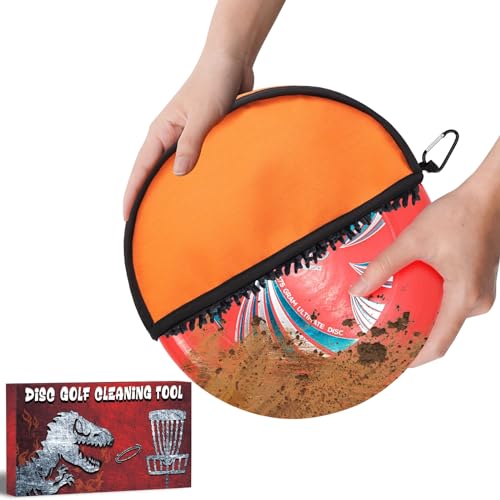 sewrung Disc Golf Cleaning Tool Disc Golf Accessories (Orange)