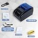RIBAO Thermal POS Printer Receipt Printer Connect BC-55 BC-40 BCS-160 Mixed Bill Money Counter & Coin Sorter 58mm USB Cash Drawer Interface NOT for Square NOT for Other PC Device