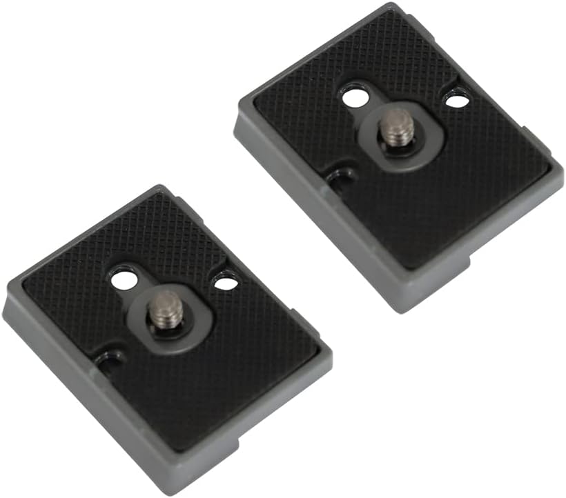 Pack Of 2 Quick Release Plates with 1/4 Inch Screw, Compatible with Manfrotto 200PL-14 Tripod Quick Release Plate